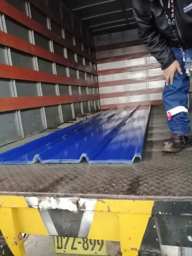 Calaminas Aluzinc prepintadas en formato trapezoidal